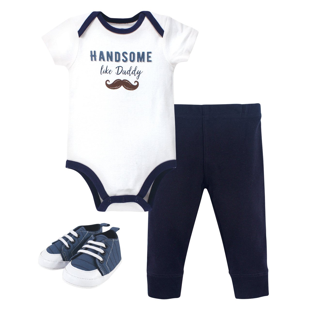 Little Treasure Bodysuit Pant And Shoe Handsome Like Daddy