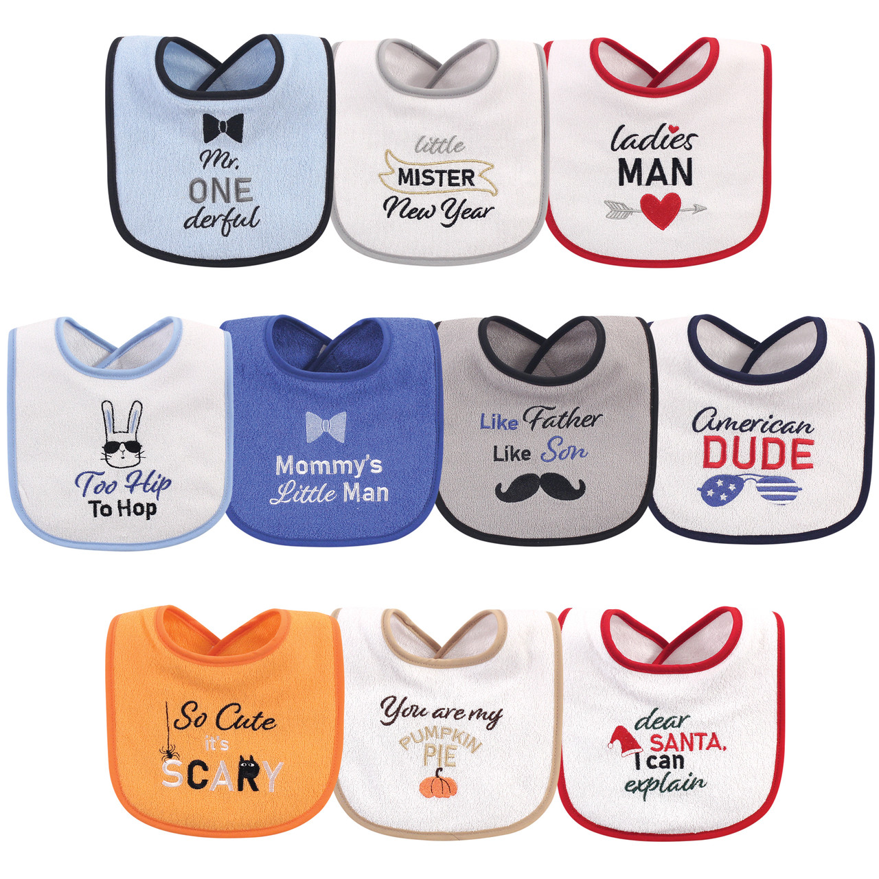 holiday baby bibs