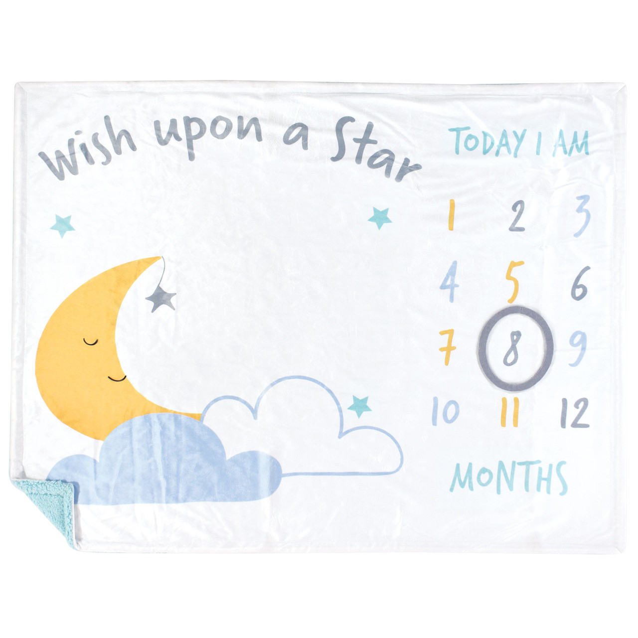 Hudson Baby Milestone Blanket Wish Upon A Star One Size Hudson Childrenswear