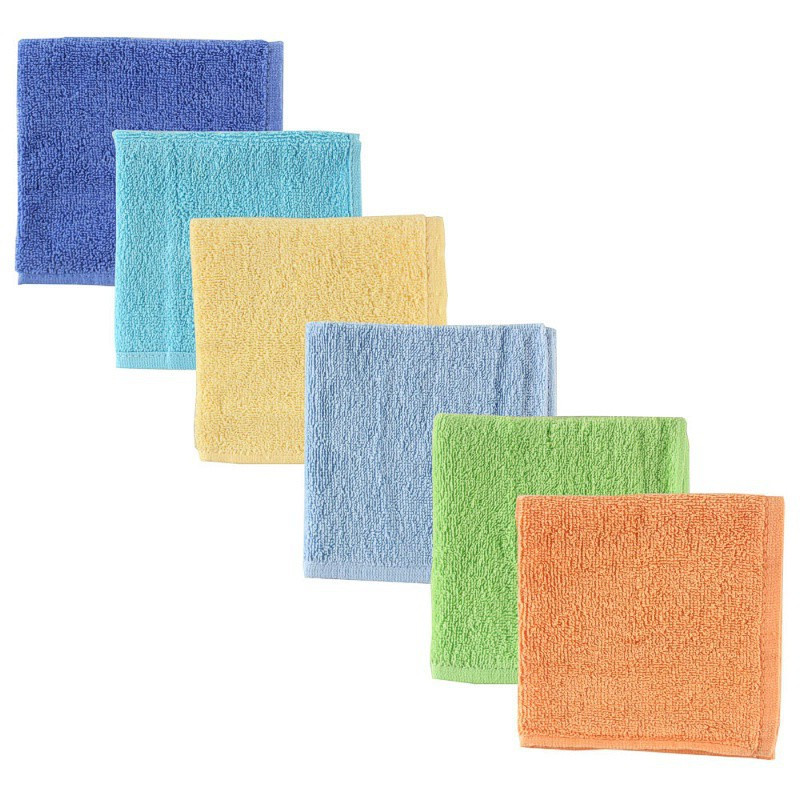 Luvable Friends Washcloths, Pink Elephant, One Size, 24 Count