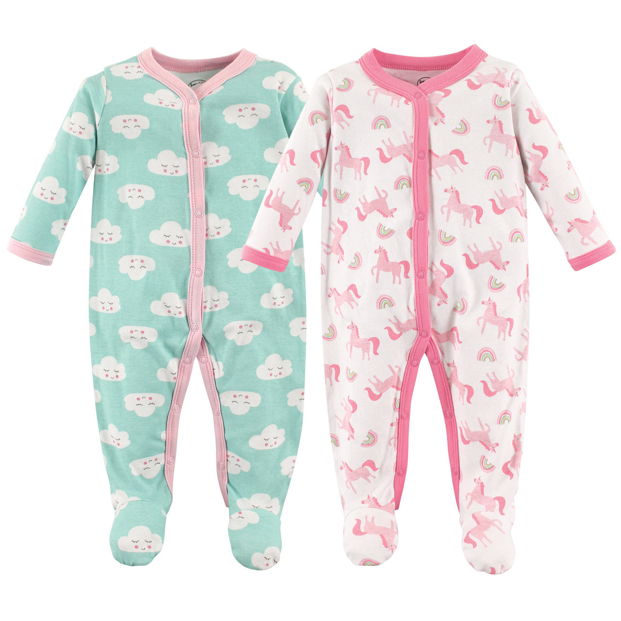 Yoga Sprout Fleece Sleep and Play, 2Pack, Unicorn Baby and Toddler