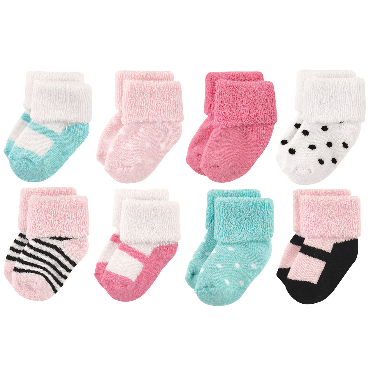 Luvable Friends Socks, 8Pack, Mint Owl Baby and Toddler Clothes
