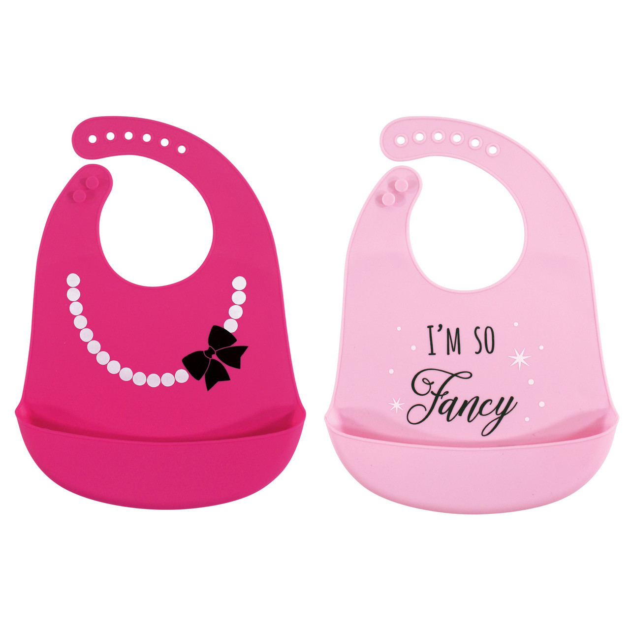 Hudson Baby Silicone Bib, 2Pack, Fancy Baby and Toddler Clothes