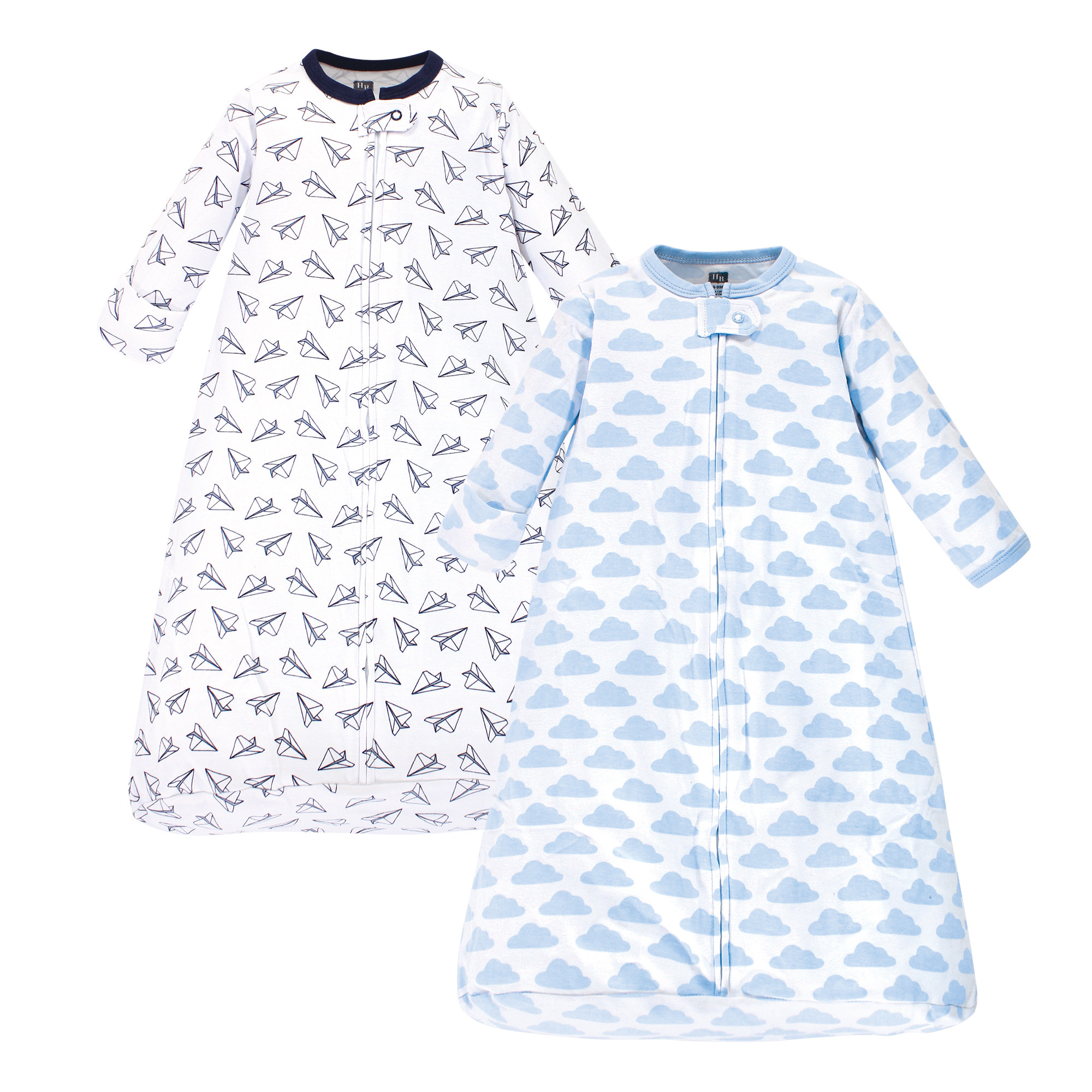 Hudson Baby Long Sleeve Sleeping Bag 2Pack, Airplanes Baby and