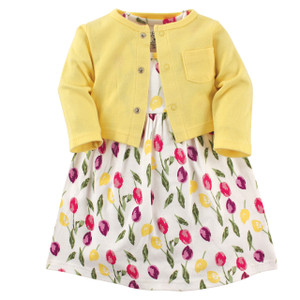 hudson baby girl dress cardigan and shoes