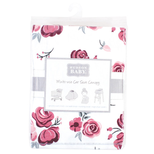 Hudson Baby Multi-use Car Seat Canopy, Roses