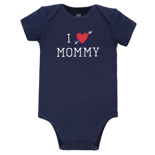 Hudson Baby Cotton Bodysuits, Boy Mommy