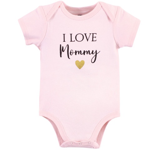 Hudson Baby Cotton Bodysuits, Girl Mommy
