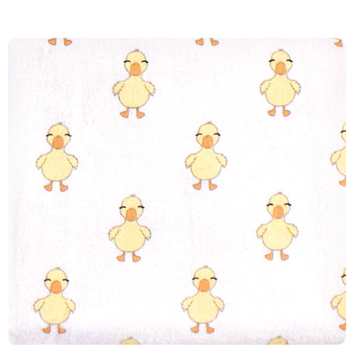 Hudson Baby Cotton Flannel Receiving Blankets Bundle, Duck