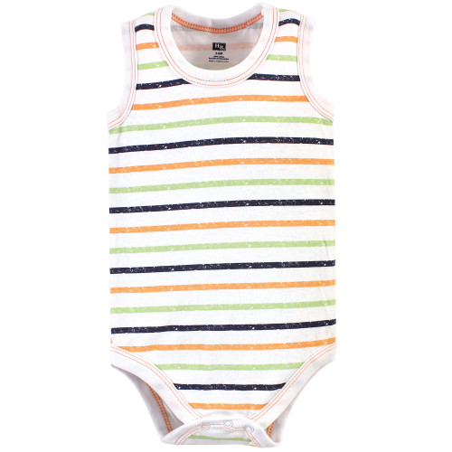 Hudson Baby Cotton Sleeveless Bodysuits, Wild Safari