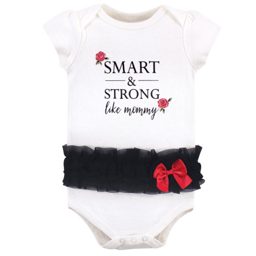 Little Treasure Cotton Bodysuits, Leopard Rose