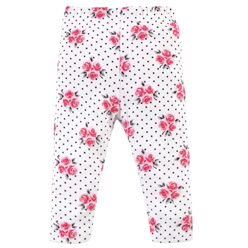 Little Treasure Cotton Bodysuit, Pant and Shoe Set, Pink Pearls