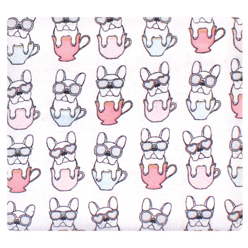 Hudson Baby Cotton Flannel Receiving Blankets Bundle, Bonjour