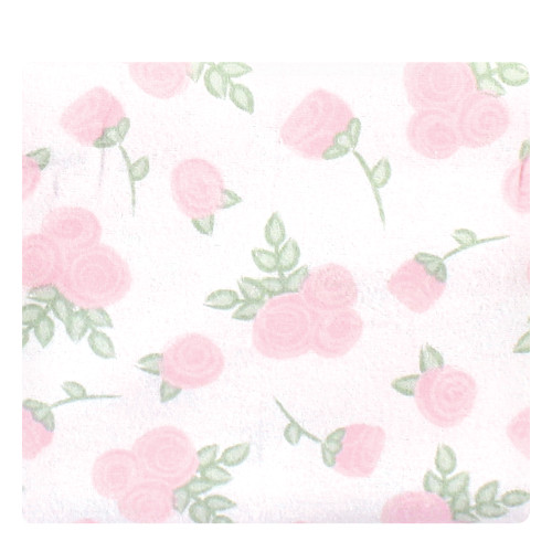 Hudson Baby Cotton Flannel Receiving Blankets Bundle, Pink Rose
