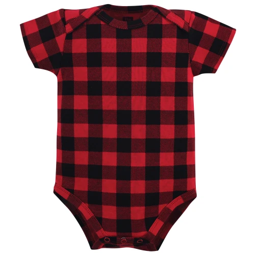 Hudson Baby Cotton Bodysuits, Baby Bear