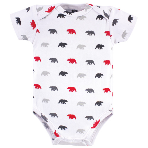 Hudson Baby Cotton Bodysuits, Baby Bear