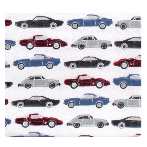 Hudson Baby Cotton Flannel Receiving Blankets Bundle, Vintage Cars