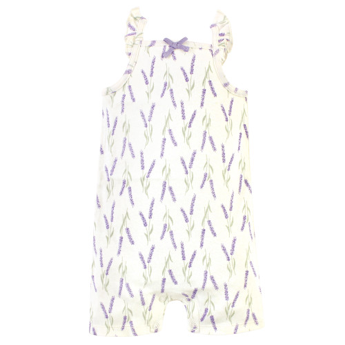 Touched by Nature Organic Cotton Rompers, Lavender