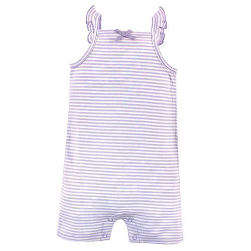 Touched by Nature Organic Cotton Rompers, Lavender