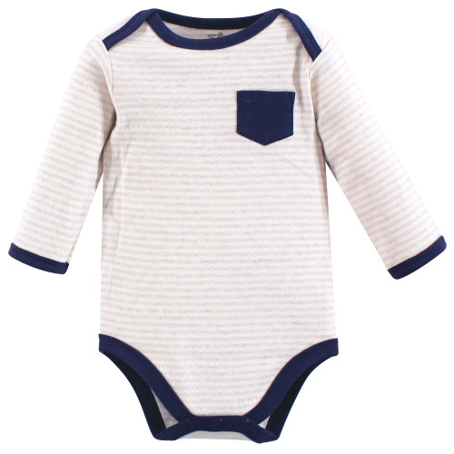 Touched by Nature Organic Cotton Long-Sleeve Bodysuits, Hedgehog
