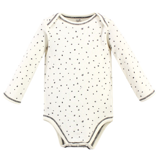 Touched by Nature Organic Cotton Long-Sleeve Bodysuits, Mr. Moon