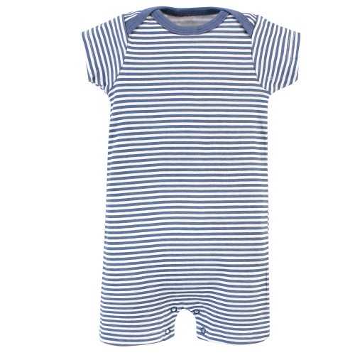 Hudson Baby Cotton Rompers, Sea Shore