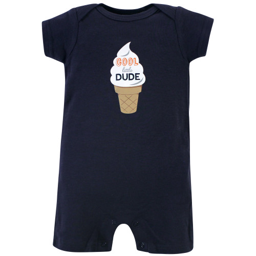 Hudson Baby Cotton Rompers, Chillin Popsicle