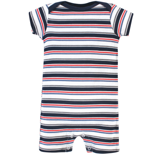 Hudson Baby Cotton Rompers, Shark