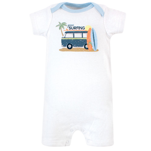 Hudson Baby Cotton Rompers, Gone Surfing