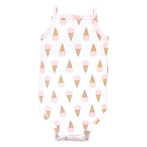 Hudson Baby Cotton Sleeveless Bodysuits, Banana Split