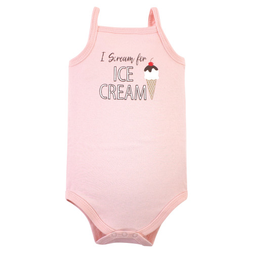 Hudson Baby Cotton Sleeveless Bodysuits, Banana Split