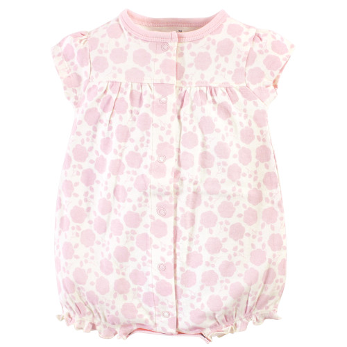 Touched by Nature Organic Cotton Rompers, Pink Rose