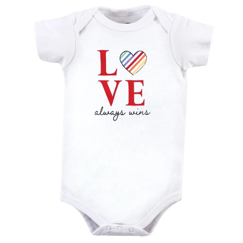 Little Treasure Cotton Bodysuit, Pant and Shoe Set, Love Always Wins