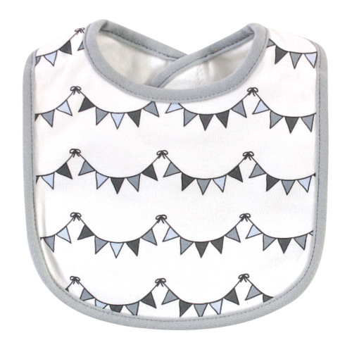 Hudson Baby Cotton Bibs, Royal Safari