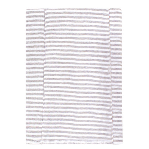 Touched by Nature Organic Cotton Burp Cloths, Gray Plaid
