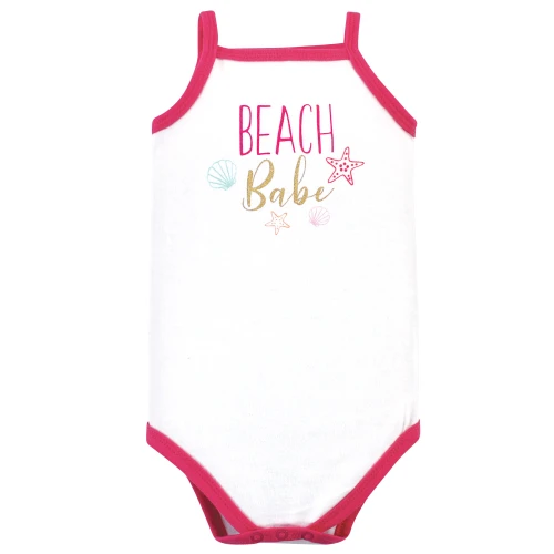 Little Treasure Cotton Bodysuits, Flip Flops