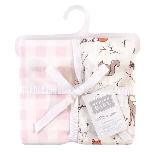 Hudson Baby Cotton Toddler Pillow Case, Enchanted Forest