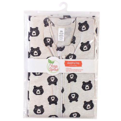 Yoga Sprout Sleeveless Jersey Cotton Sleeping Bag, Sack, Blanket, Bear