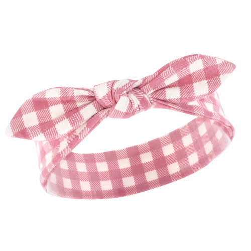 Hudson Baby Cotton Bib and Headband or Caps Set, Fawn