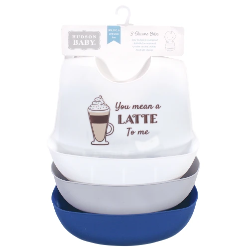 Hudson Baby Silicone Bibs, You Mean A Latte