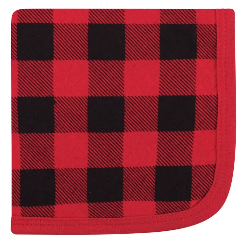 Hudson Baby Quilted Cotton Washcloths, Moose