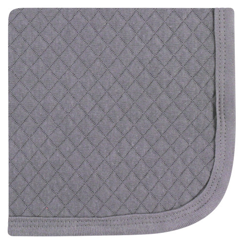 Hudson Baby Quilted Cotton Washcloths, Moose