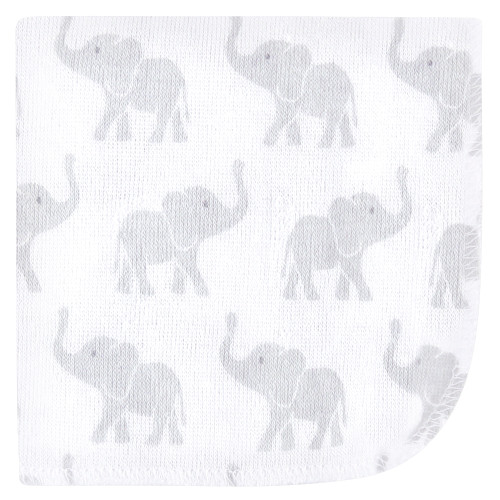 Hudson Baby Rayon from Bamboo Washcloth Bundle, Girl Elephant