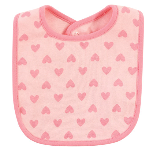 Hudson Baby Cotton Bibs, Sweet Bunny