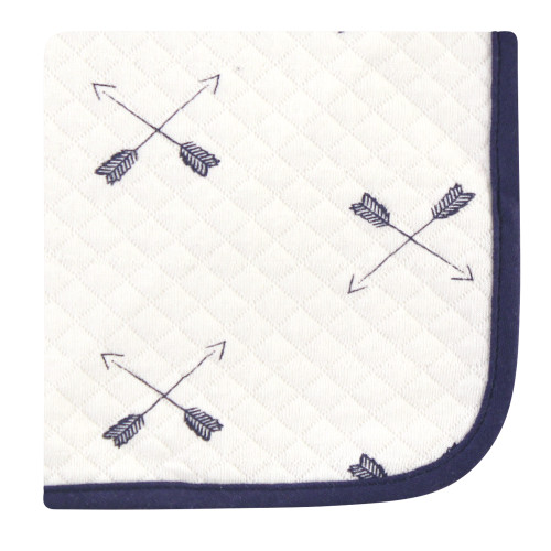 Hudson Baby Quilted Cotton Washcloths, Boy Forest