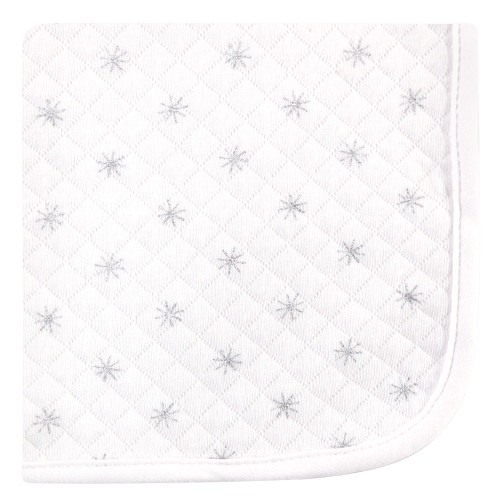 Hudson Baby Quilted Cotton Washcloths, Winter Forest