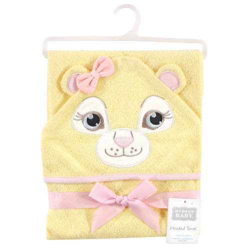 Hudson Baby Animal Face Hooded Towel, Lion Baby and Toddler Clothes