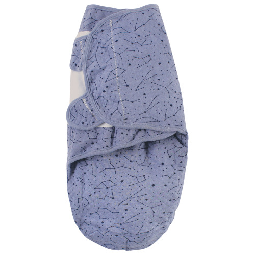 Hudson Baby Quilted Cotton Swaddle Wrap 3pk, Space