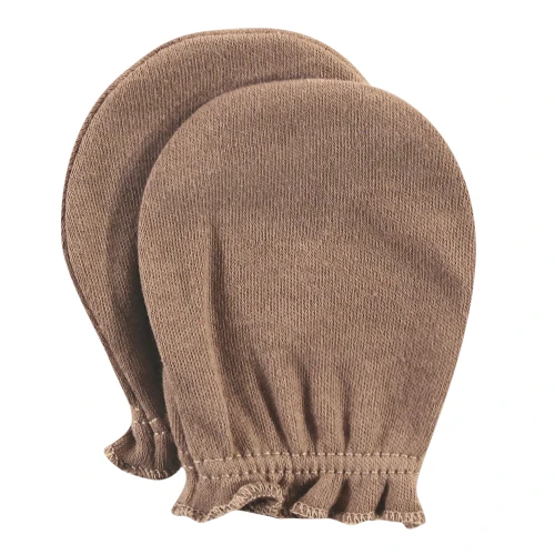 Hudson Baby Cotton Scratch Mittens, Football