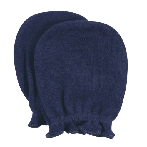 Hudson Baby Cotton Scratch Mittens, Football